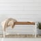 Alaterre Furniture Newport 40in Wood Bench with Handcrafted Woven Rope Seat, White ‎ANNP0450 - alternate 2